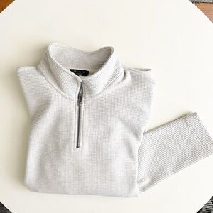 Ted Baker London Men’s Beechen Cotton Waffle Textured Half Zip Sweater Size 2XL